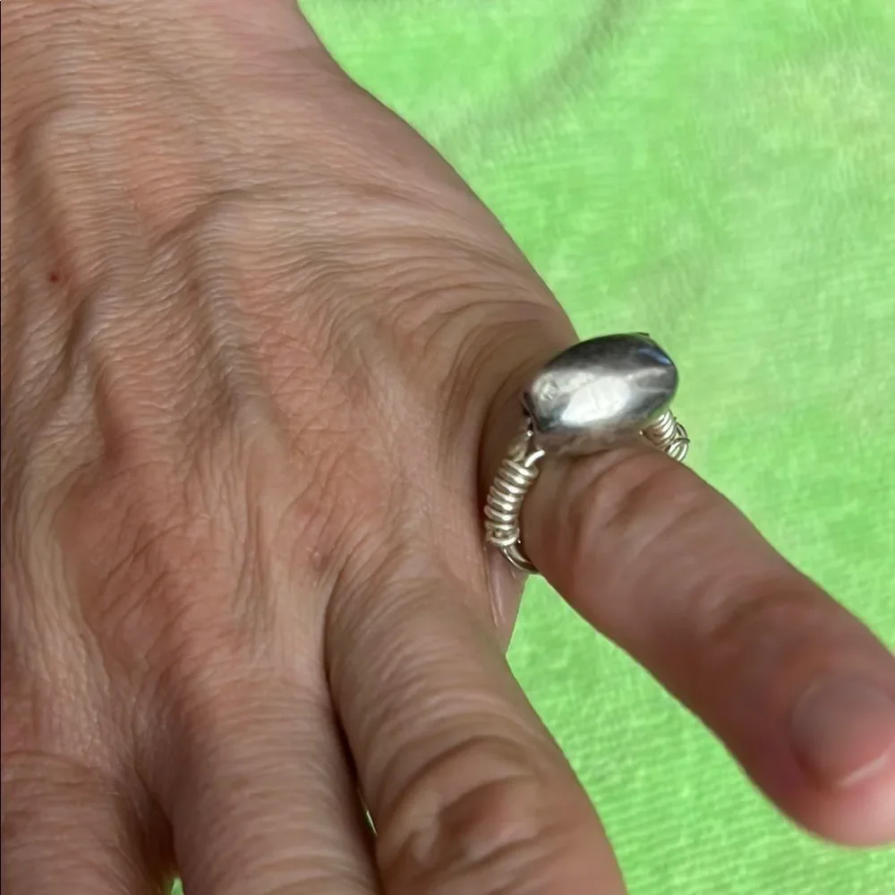 Silver Oval Ring